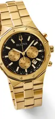 JC Penney Bulova men's Prestige gold-tone offer