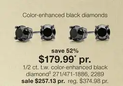 JC Penney 1/2 ct. t.w. color-enhanced black diamond‡ offer