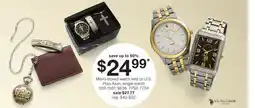 JC Penney Men's boxed watch sets or U.S. Polo Assn. single watch offer
