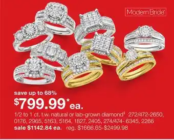 JC Penney 1/2 to 1 ct. t.w. natural or lab-grown diamond‡ offer