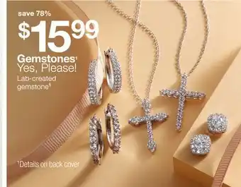 JC Penney Gemstones† Yes, Please! Lab-created gemstone§ offer