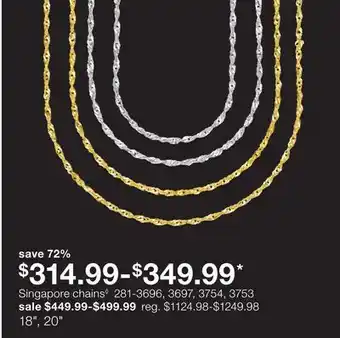 JC Penney Singapore chains◊ offer