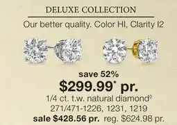 JC Penney 1/4 ct. t.w. natural diamond◊ offer