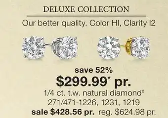 JC Penney 1/4 ct. t.w. natural diamond◊ offer