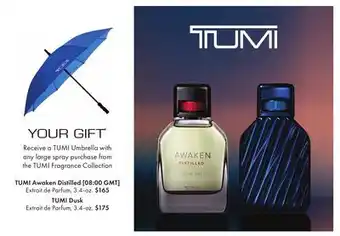 Boscov's TUMI Awaken Distilled [08:00 GMT] Extrait de Parfum offer