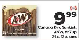 Weis Markets Canada Dry, Sunkist, A&W, or 7up offer