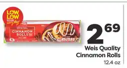 Weis Markets Weis Quality Cinnamon Rolls offer