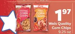 Weis Markets Weis Quality Corn Chips offer