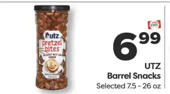 Weis Markets UTZ Barrel Snacks offer
