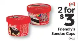 Weis Markets Friendly's Sundae Cups offer