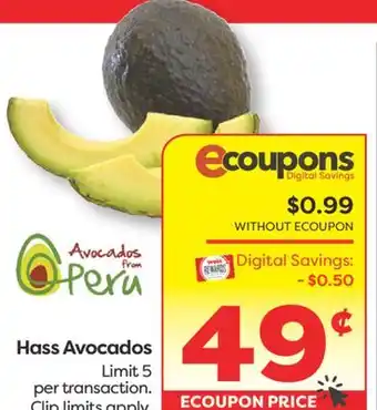 Weis Markets Hass Avocados offer