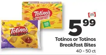 Weis Markets Totinos or Totinos Breakfast Bites offer