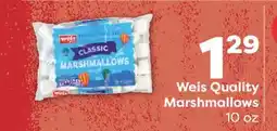 Weis Markets Weis Quality Marshmallows offer