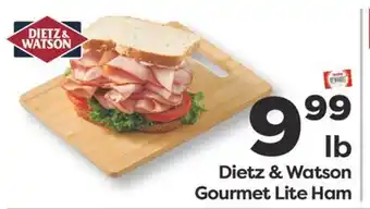 Weis Markets Dietz & Watson Gourmet Lite Ham offer