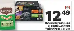 Weis Markets Nutrish Dry Cat Food or Sheba Cat Food Variety Pack offer