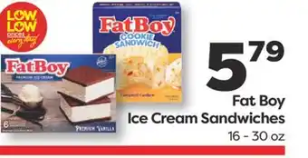 Weis Markets Fat Boy Ice Cream Sandwiches offer