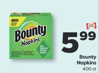 Weis Markets Bounty Napkins offer
