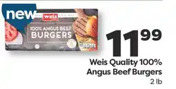 Weis Markets Weis Quality 100% Angus Beef Burgers offer