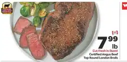 Weis Markets Certified Angus Beef Top Round London Broils offer