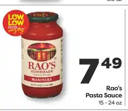 Weis Markets Rao's Pasta Sauce offer