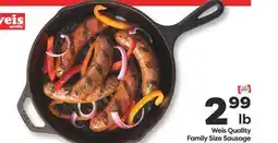 Weis Markets Weis Quality Family Size Sausage offer