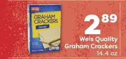 Weis Markets Weis Quality Graham Crackers offer