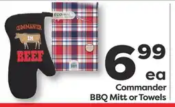 Weis Markets Commander BBQ Mitt or Towels offer