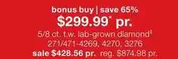JC Penney 5/8 ct. t.w. lab-grown diamond‡ offer