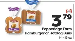 Weis Markets Pepperidge Farm Hamburger or Hotdog Buns offer