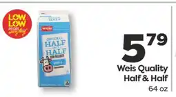 Weis Markets Weis Quality Half & Half offer