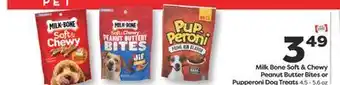 Weis Markets Milk Bone Soft & Chewy Peanut Butter Bites or Pupperoni Dog Treats offer