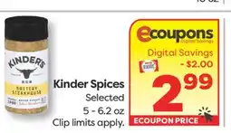 Weis Markets Kinder Spices offer