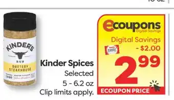 Weis Markets Kinder Spices offer