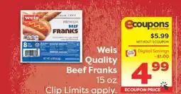 Weis Markets Weis Quality Beef Franks offer