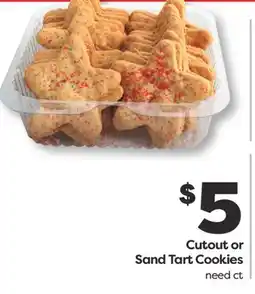 Weis Markets Cutout or Sand Tart Cookies offer