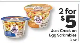 Weis Markets Just Crack an Egg Scrambles offer