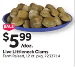Stop&Shop Live Littleneck Clams offer
