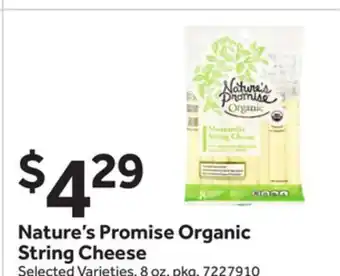 Stop&Shop Nature's Promise Organic String Cheese offer