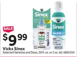 Stop&Shop Vicks Sinex offer