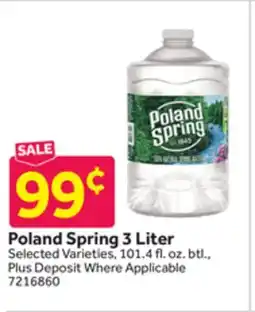 Stop&Shop Poland Spring 3 Liter offer