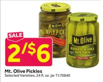 Stop&Shop Mt. Olive Pickles offer