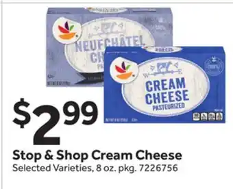 Stop&Shop Stop & Shop Cream Cheese offer