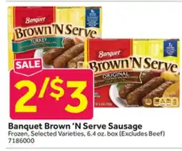 Stop&Shop Banquet Brown 'N Serve Sausage offer