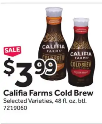 Stop&Shop Califia Farms Cold Brew offer
