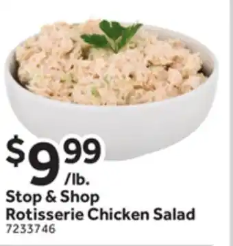 Stop&Shop Stop & Shop Rotisserie Chicken Salad offer