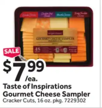 Stop&Shop Taste of Inspirations Gourmet Cheese Sampler Cracker Cuts offer