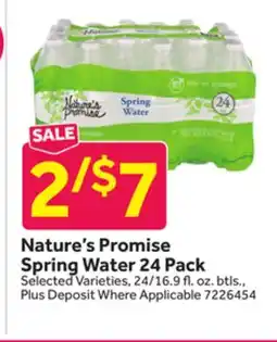 Stop&Shop Nature's Promise Spring Water 24 Pack offer