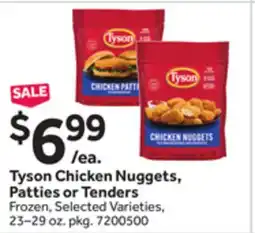 Stop&Shop Tyson Chicken Nuggets, Patties or Tenders offer