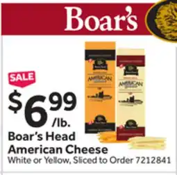 Stop&Shop Boar's Head American Cheese offer