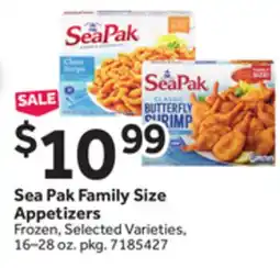 Stop&Shop Sea Pak Family Size Appetizers offer